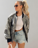 Maya - Fashion Solid Lederjacken