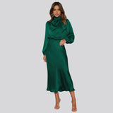 Nika - Midikleid aus Satin für Frauen