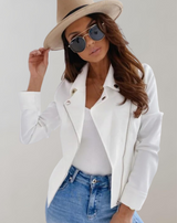 Mila - Schlanke kurze Jacke mit Reißverschluss