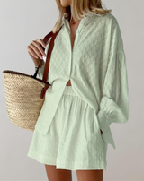 Badeth - Damen Homewear Jacquard-Stoff