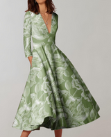 Pia - Loser Saum Langes Kleid