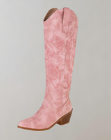 Bianca - Bestickte kniehohe Westernstiefel