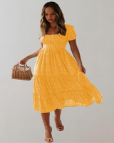 Helen - Sommerkleid für Frauen mit Blumendruck