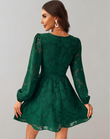 Claret - V-Ausschnitt Minikleid