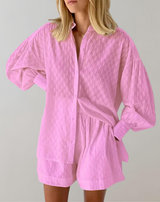 Badeth - Damen Homewear Jacquard-Stoff