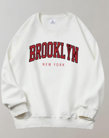 Mirna - Brooklyn Letter Print Sweatshirt