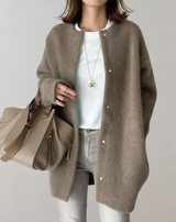 Keri™- Langärmelige Damen Strickjacke mit Knöpfen