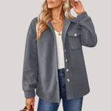 Bellatrix - Plüschjacke mit Reverskragen