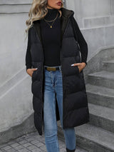 Annette - Lange Strickjacke mit Kapuze