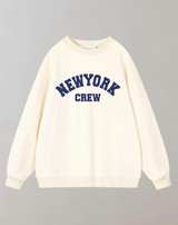 Kassia - Vintage Letter Print Frauen Sweatshirt