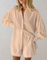 Badeth - Damen Homewear Jacquard-Stoff