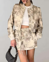 Adele - 2-teiliges Set mit gelber fleckiger