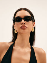 Hänsel – Vintage ovale runde Sonnenbrille