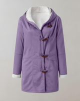 Aster - Lange und übergroße Jacke für Damen mit Innenimitat jacke