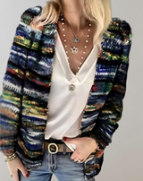 Colleen - Mehrfarbiger Strickpullover