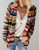 Colleen - Mehrfarbiger Strickpullover