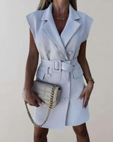 Beth - Minikleid mit tiefem V Ausschnitt