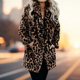 Victoria - Teddyjacke mit Pantherprint