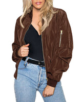 Stilvolles Klassisches Bomberjack mit Praktischen Taschen für Damen