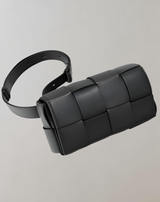 Xia - Geblockte Umhängetasche Vegan Leder Damen | Geflochtene Tasche Frauen