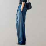 Maxwell - Trendy Jeans mit weitem Bein | Vintage Retro Look Weites Bein Hoch