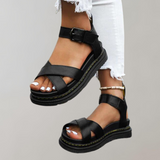 Nora - Orthopädische Sandalen Damen Bequem | Sommerschuhe Damen | Plateau Schuhe