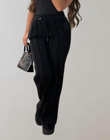 Lulu | Gestreifte, lässige Jogginghose | Sportliche, gestreifte Lounge-Jogginghose