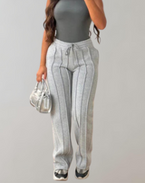 Lulu | Gestreifte, lässige Jogginghose | Sportliche, gestreifte Lounge-Jogginghose
