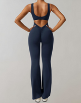 Bia™ - Ausgestellter Jumpsuit mit V-Rücken