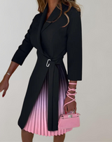 Bea – Damen-Plisseekleid