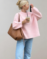 Veronica™- Damen Pullover mit Rundhalsausschnitt