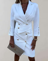 Crissa - Neonfarbenes Minikleid mit Knöpfen