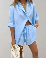 Cyrille - 2-teiliges Set mit übergroßem Poloshirt