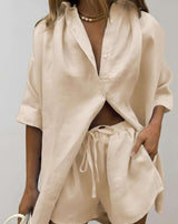 Cyrille - 2-teiliges Set mit übergroßem Poloshirt