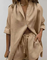 Cyrille - 2-teiliges Set mit übergroßem Poloshirt