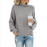 Kuscheliger Damen Strickpullover – Lockerer Rollkragenpullover für Herbst und Winter, ideal für lässige Freizeitlooks