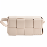 Xia - Geblockte Umhängetasche Vegan Leder Damen | Geflochtene Tasche Frauen