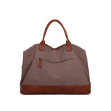 Sanya - Zweifarbige Reisetasche aus Leder | Hochwertige Umhängetasche mit Reißverschluss