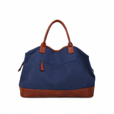 Sanya - Zweifarbige Reisetasche aus Leder | Hochwertige Umhängetasche mit Reißverschluss