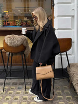 Lou | Cape-Mantel mit Knopfverschluss