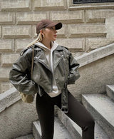 Nori - Stylische Lederjacke