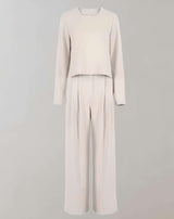 Joana - Hose mit hohem Bund weitem Bein und Seitentaschen Hose