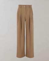 Joana - Hose mit hohem Bund weitem Bein und Seitentaschen Hose