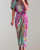 Lara - Langes figurbetontes Kleid mit