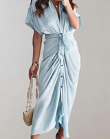 Lara - Langes figurbetontes Kleid mit