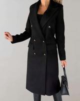 Mitchelou - Langer Trenchcoat mit Knöpfen