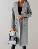 Mitchelou - Langer Trenchcoat mit Knöpfen