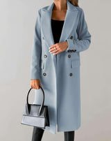 Mitchelou - Langer Trenchcoat mit Knöpfen