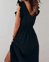 Pearl - Langes Kleid mit tiefem