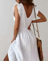 Pearl - Langes Kleid mit tiefem